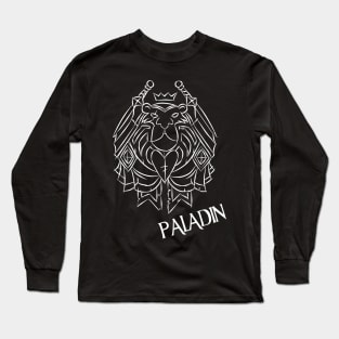 Paladin Crest (White) Long Sleeve T-Shirt